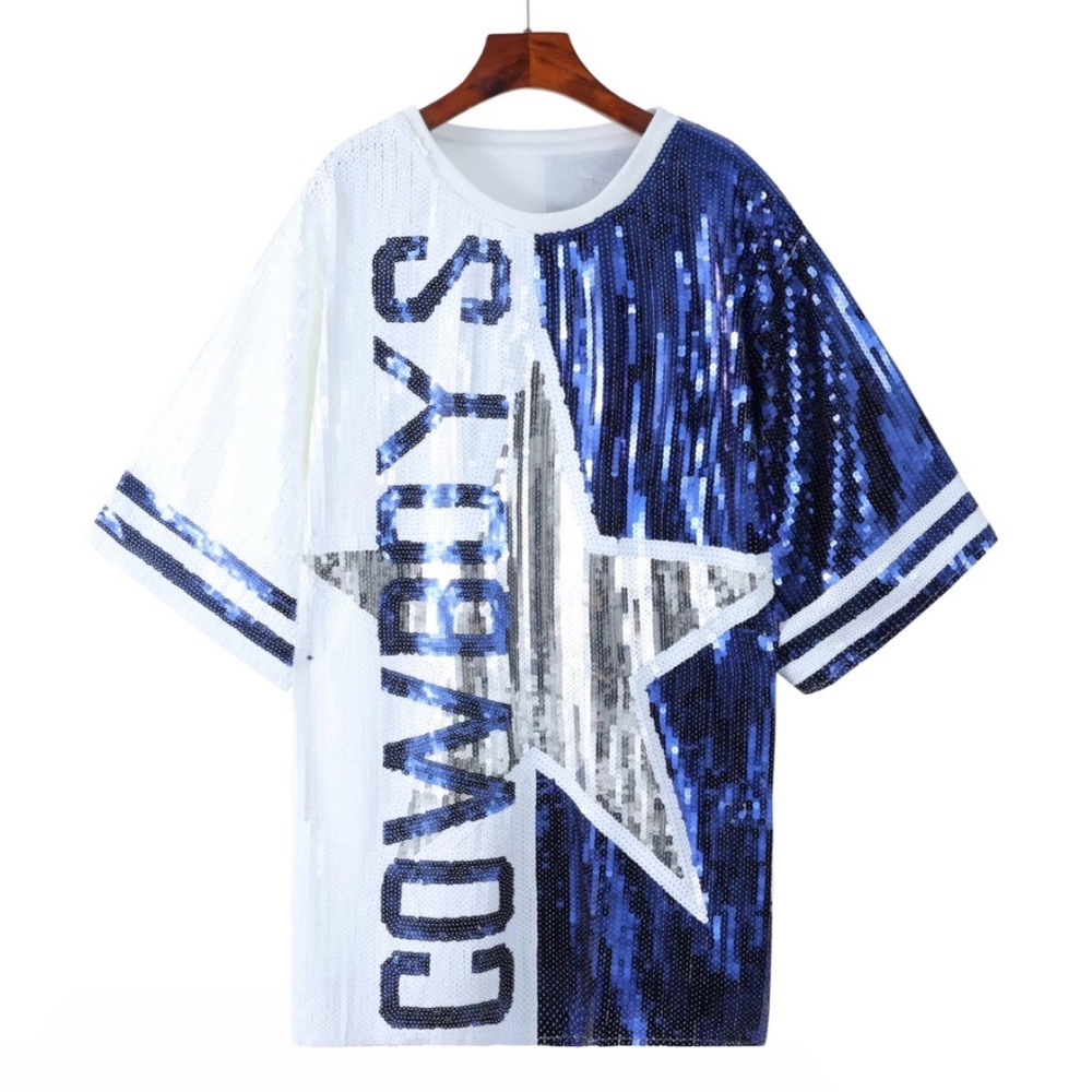 Sale‼️Dallas Cowboys Sequin Dress jerseys - Picture 8 of 8